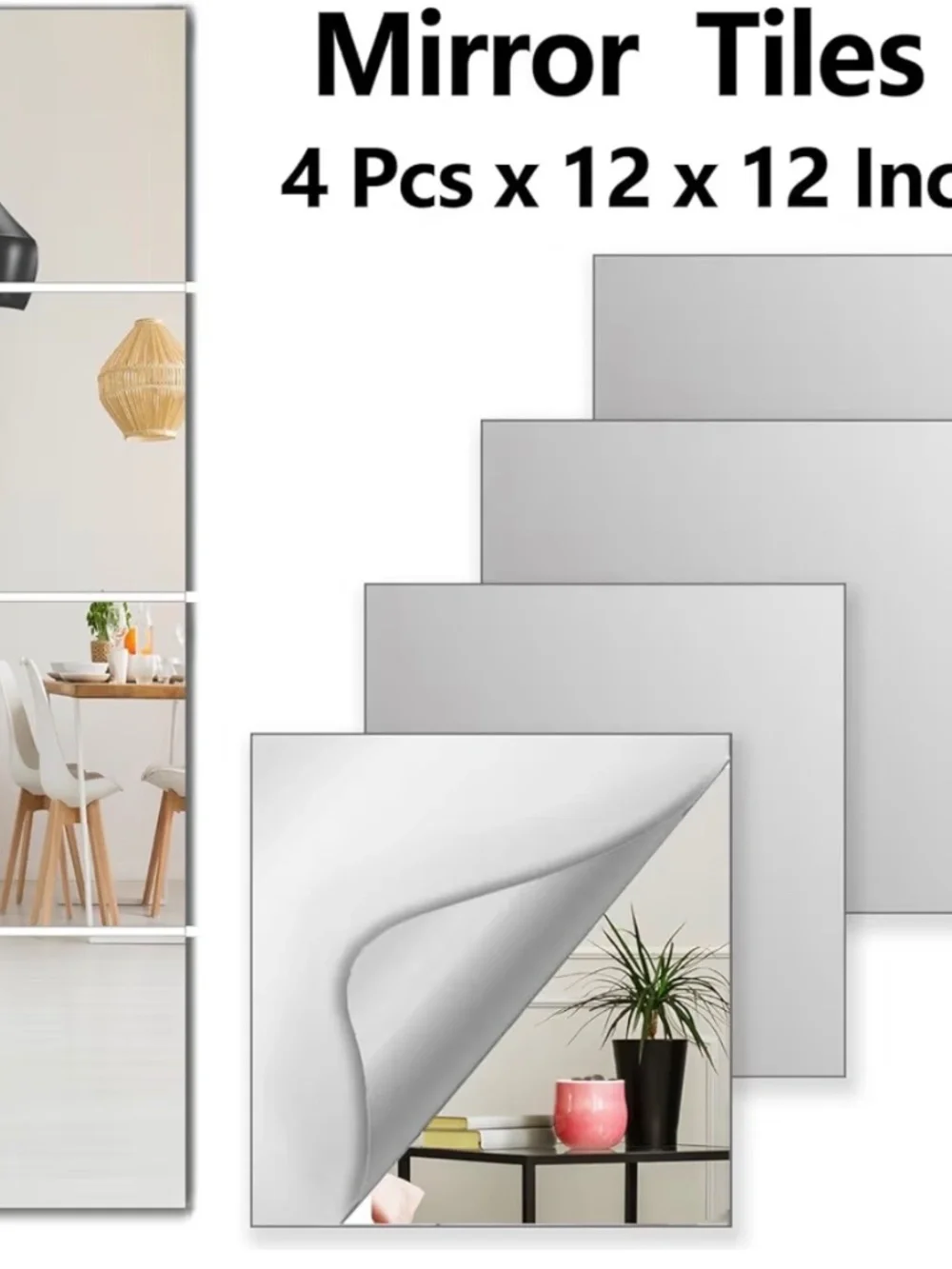 4 piece shatter proof mirrors